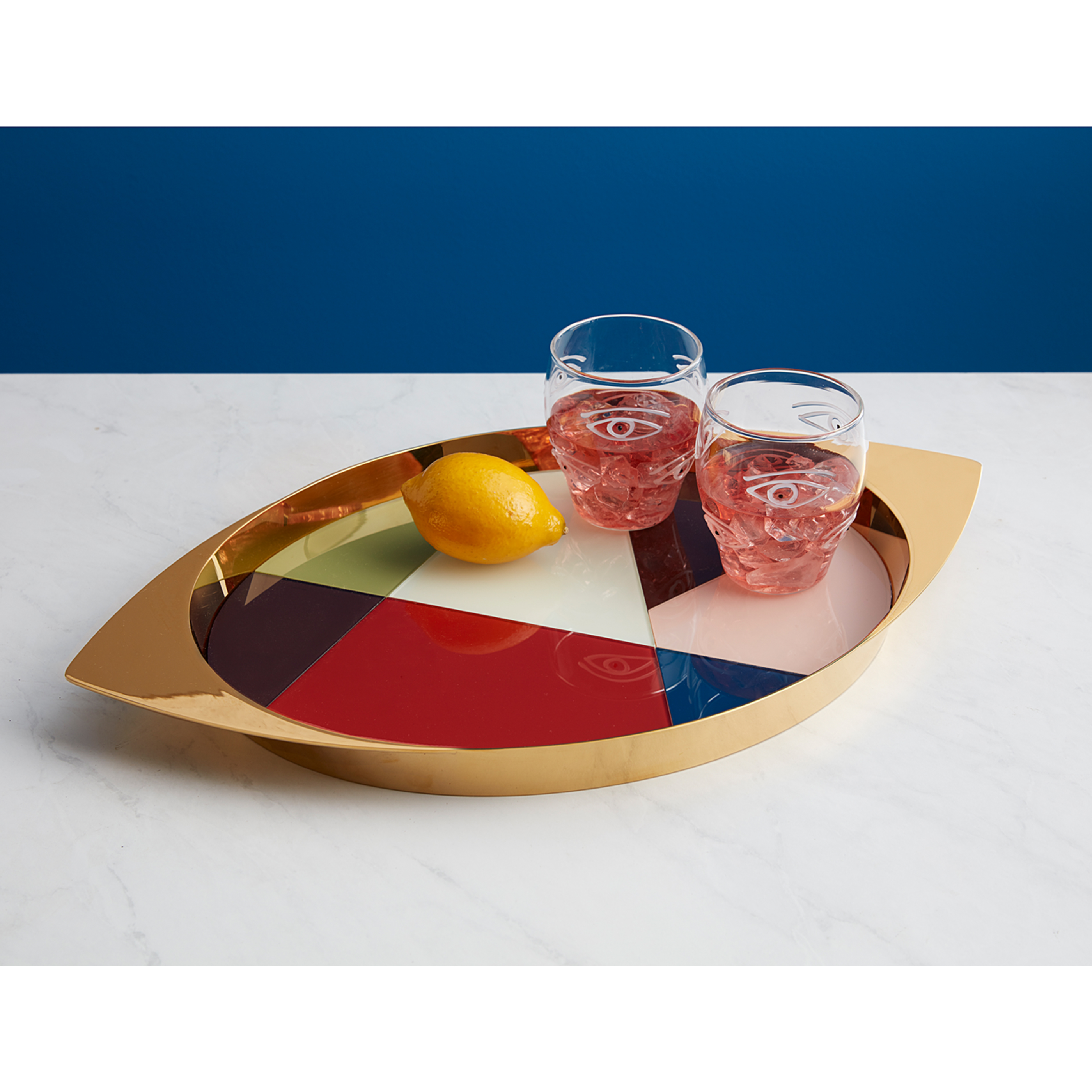 JONATHAN ADLER FRACTAL GLASS TRAY-