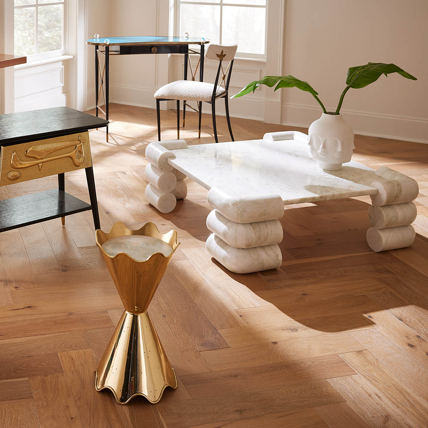 Circuit Marble Cocktail Table | Jonathan Adler UK