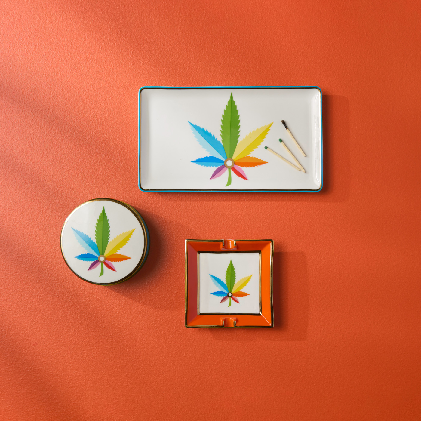 Sinsemilla Square Ashtray | Jonathan Adler UK