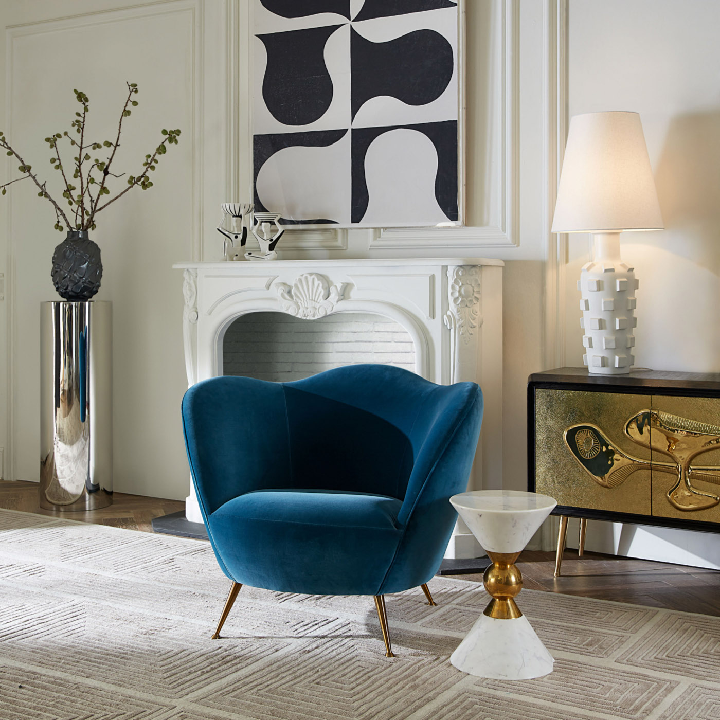 Jonathan adler lounge online chair