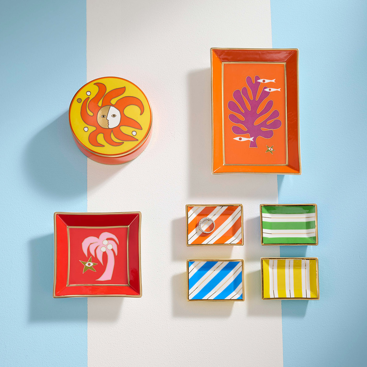 【Jonathan Adler】★小物入れトレイ★ Playa Square Tray Playa Square Tray | Jonathan Adler