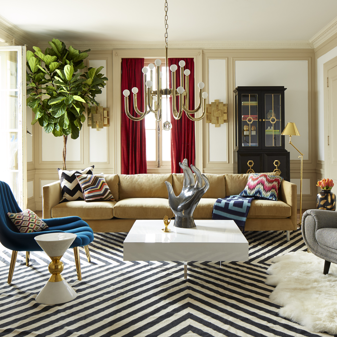 Topanga Four Seater Sofa Jonathan Adler